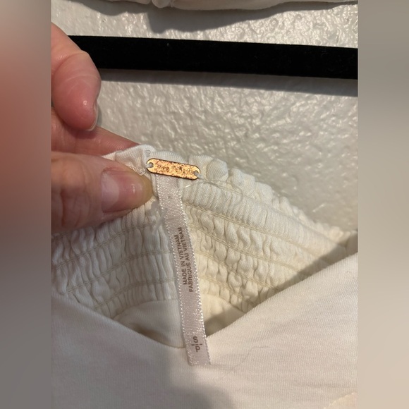 Free People CeCe Halter Flowy Milk Blossom Tank Top size Small - Picture 3 of 6